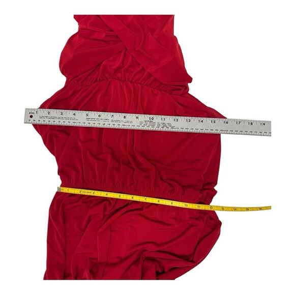 Boston Proper Red Sleeveless Flowy Jumpsuit Size S - Picture 7 of 8